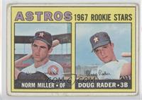 1967 Rookie Stars - Norm Miller, Doug Rader