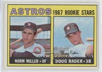 1967 Rookie Stars - Norm Miller, Doug Rader