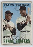 Willie Mays, Willie McCovey [Poor to Fair]