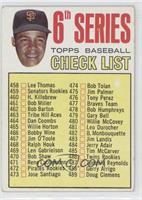 6th Series Checklist, Juan Marichal (No Left Ear)