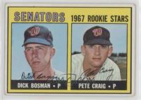 1967 Rookie Stars - Dick Bosman, Pete Craig
