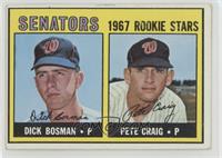 1967 Rookie Stars - Dick Bosman, Pete Craig [Good to VG‑EX]