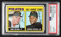 1967 Rookie Stars - John Gelnar, George Spriggs [PSA 8 NM‑MT]