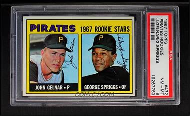 1967 Topps - [Base] #472 - 1967 Rookie Stars - John Gelnar, George Spriggs [PSA 8 NM‑MT]