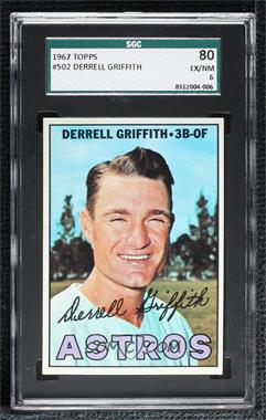 1967 Topps - [Base] #502 - Derrell Griffith [SGC 80 EX/NM 6]