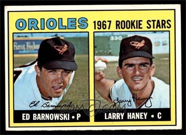 1967 Topps - [Base] #507 - 1967 Rookie Stars - Ed Barnowski, Larry Haney [EX]
