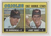 1967 Rookie Stars - Ed Barnowski, Larry Haney