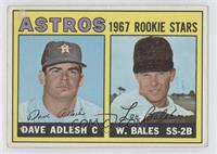 1967 Rookie Stars - Dave Adlesh, Wes Bales [Good to VG‑EX]