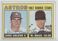 1967 Rookie Stars - Dave Adlesh, Wes Bales [Noted]