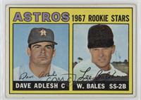 1967 Rookie Stars - Dave Adlesh, Wes Bales [Poor to Fair]