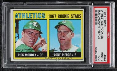 1967 Topps - [Base] #542 - High # - Rick Monday, Tony Pierce [PSA 9 MINT (OC)]