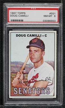 1967 Topps - [Base] #551.1 - High # - Doug Camilli (Name on Front Complete) [PSA 8 NM‑MT]