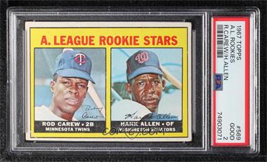 1967 Topps - [Base] #569 - High # - Rod Carew, Hank Allen [PSA 2 GOOD]