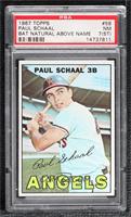 Paul Schaal (Bat Normal Color Above Name) [PSA 7 NM (ST)]