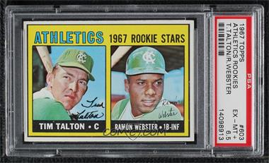 1967 Topps - [Base] #603 - High # - Tim Talton, Ramon Webster [PSA 6.5 EX‑MT+]