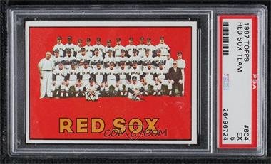 1967 Topps - [Base] #604 - High # - Boston Red Sox Team [PSA 5 EX]
