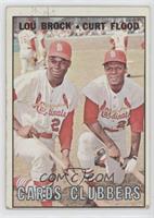 Cards Clubbers (Lou Brock, Curt Flood) [Good to VG‑EX]