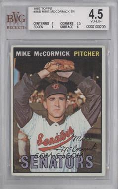 1967 Topps - [Base] #86.2 - Mike McCormick ("Mike was traded to the Giants December 1966." on back) [BVG 4.5 VG‑EX+]