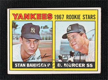 1967 Topps - [Base] #93 - 1967 Rookie Stars - Stan Bahnsen, Bobby Murcer [Poor to Fair]