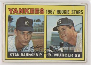 1967 Topps - [Base] #93 - 1967 Rookie Stars - Stan Bahnsen, Bobby Murcer [Good to VG‑EX]