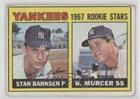 1967 Rookie Stars - Stan Bahnsen, Bobby Murcer [COMC RCR Poor]