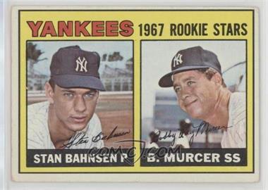 1967 Topps - [Base] #93 - 1967 Rookie Stars - Stan Bahnsen, Bobby Murcer