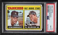 1967 Rookie Stars - Stan Bahnsen, Bobby Murcer [PSA 8 NM‑MT]