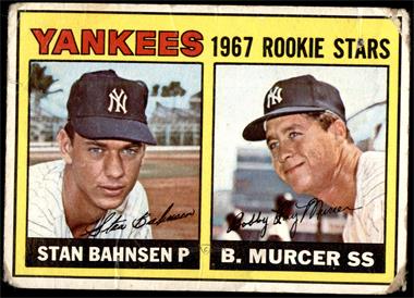 1967 Topps - [Base] #93 - 1967 Rookie Stars - Stan Bahnsen, Bobby Murcer [POOR]
