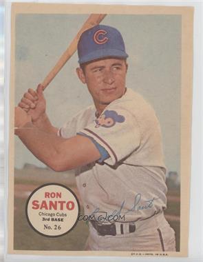 1967 Topps - Poster Inserts #26 - Ron Santo [Poor to Fair]