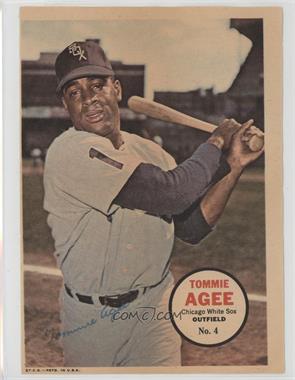 1967 Topps - Poster Inserts #4 - Tommie Agee [Poor to Fair]