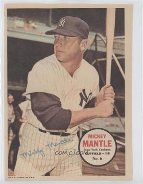1967 Topps - Poster Inserts #6 - Mickey Mantle