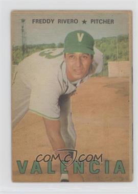 1967 Topps Venezuelan - [Base] #110 - Freddy Rivero