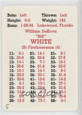 1968 APBA Baseball 1967 Season - [Base] #_BIWH - Bill White [Poor to Fair]