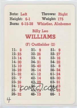 1968 APBA Baseball 1967 Season - [Base] #_BIWI - Billy Williams [Poor to Fair]