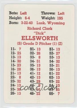 1968 APBA Baseball 1967 Season - [Base] #_DIEL - Dick Ellsworth [Poor to Fair]