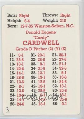 1968 APBA Baseball 1967 Season - [Base] #_DOCA.2 - Don Cardwell [Poor to Fair]