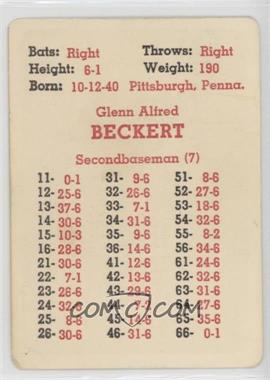 1968 APBA Baseball 1967 Season - [Base] #_GLBE - Glenn Beckert [Good to VG‑EX]