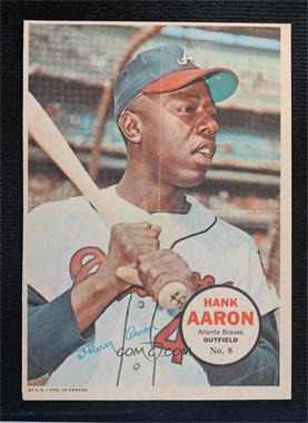 1968 O-Pee-Chee - Poster Inserts #8 - Hank Aaron [Poor to Fair]