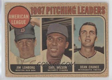 1968 Topps - [Base] - Venezuelan #10 - League Leaders - Jim Lonborg, Earl Wilson, Dean Chance