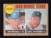 1968 Rookie Stars - Tom Matchick, Daryl Patterson [Poor to Fair]