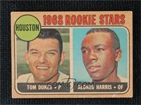 1968 Rookie Stars - Tom Dukes, Alonzo Harris [Poor to Fair]