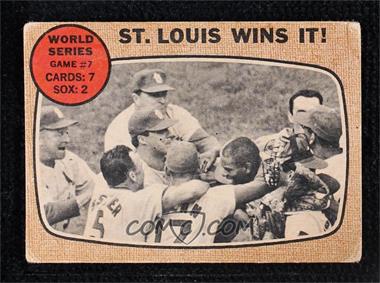 1968 Topps - [Base] - Venezuelan #157 - World Series - Game #7 - St. Louis Wins It!