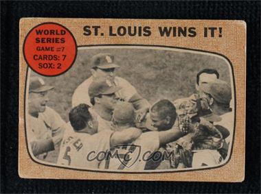 1968 Topps - [Base] - Venezuelan #157 - World Series - Game #7 - St. Louis Wins It! [Poor to Fair]