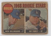 1968 Rookie Stars - Jack Billingham, Jim Fairey [Poor to Fair]