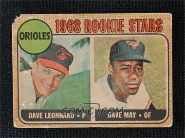 1968 Topps - [Base] - Venezuelan #56 - 1968 Rookie Stars - Dave Leonhard, Dave May [Poor to Fair]