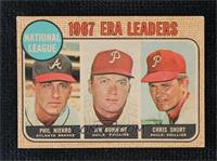 League Leaders - Phil Niekro, Jim Bunning, Chris Short