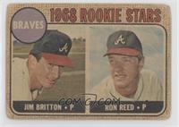 1968 Rookie Stars - Jim Britton, Ron Reed [Poor to Fair]