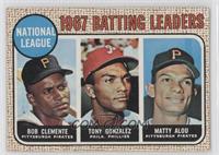 League Leaders - Roberto Clemente, Tony Gonzalez, Matty Alou (Bob Clemente on C…