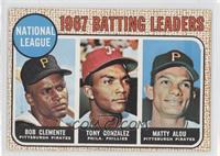 League Leaders - Roberto Clemente, Tony Gonzalez, Matty Alou (Bob Clemente on C…