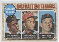 League Leaders - Roberto Clemente, Tony Gonzalez, Matty Alou (Bob Clemente on C…